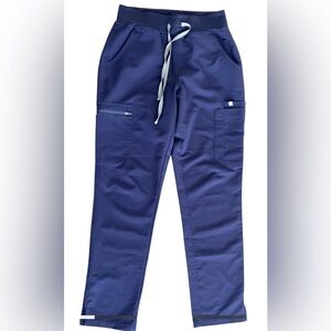 FIGS  Technical Collection HW Yola Scrub Pants Navy Blue Size S High Rise